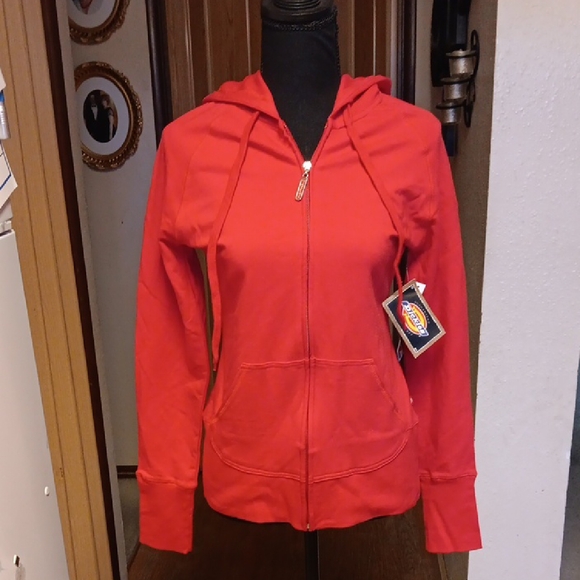 Dickies Red Zip-Up Hoodie - Picture 1 of 5